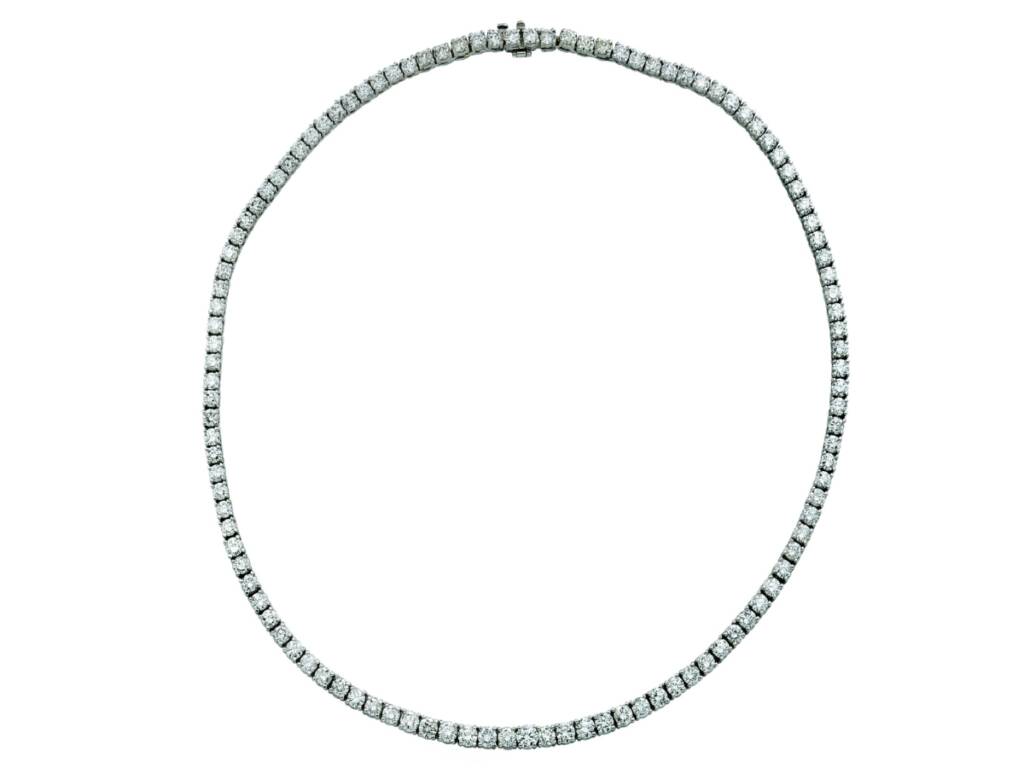 Tennis Necklace 18k Gold
