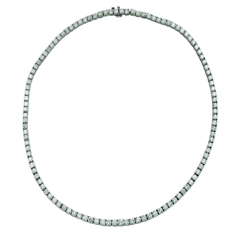 Tennis Necklace 18k Gold