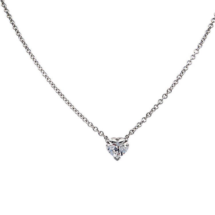 Heart Shape Solitaire Pendant