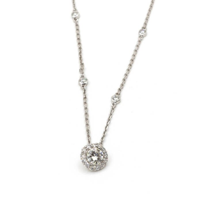 Diamond Halo Pendant