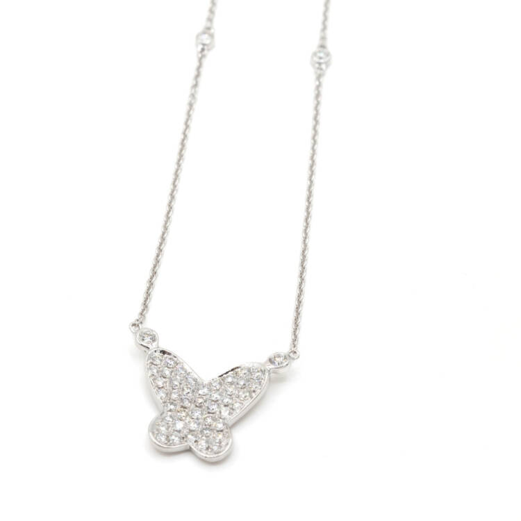 Butterfly Pendants with Diamonds