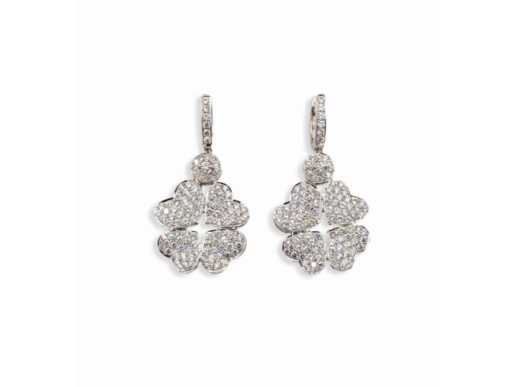 Clover Heart Earrings
