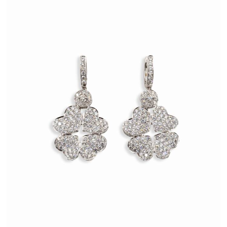 Clover Heart Earrings