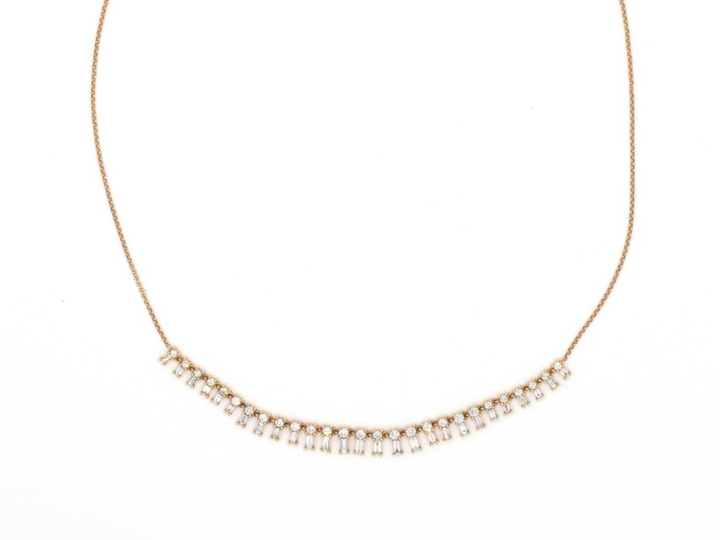 Baguette and Diamond Pendent