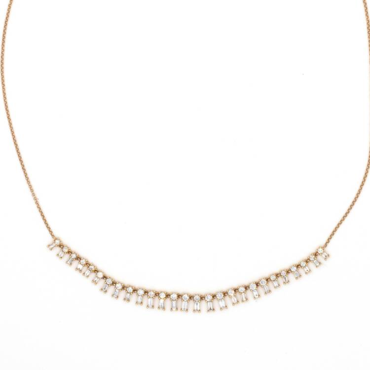 Baguette and Diamond Pendent