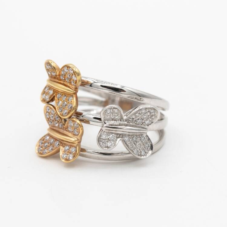 3 Butterfly Ring