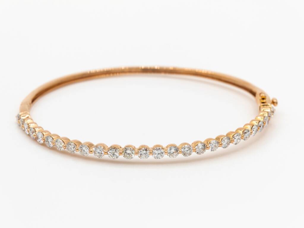 Half Diamond Bangle