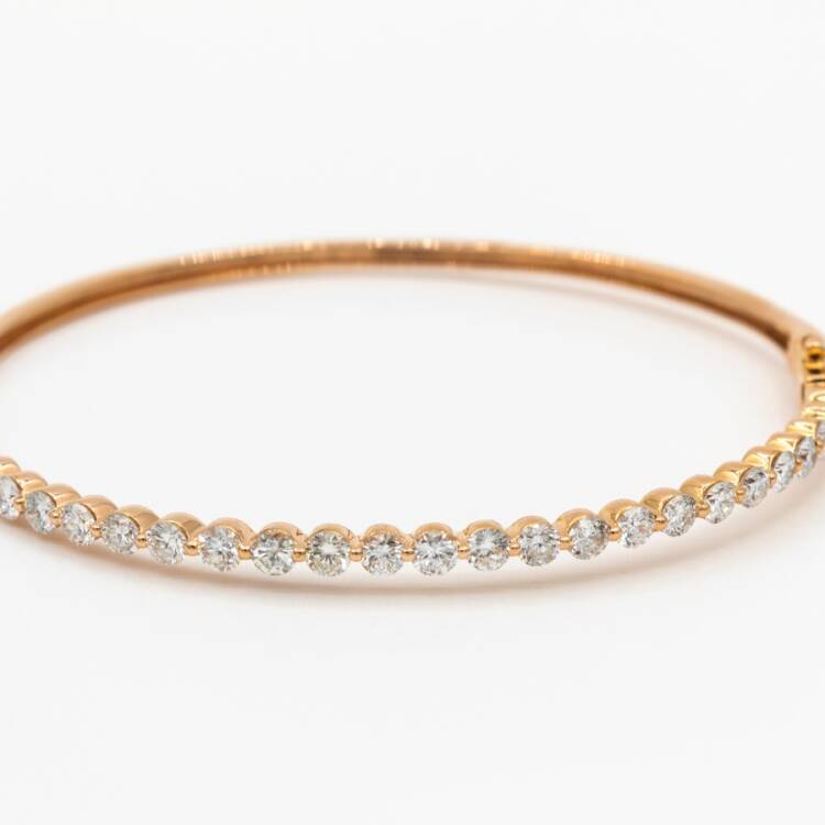 Half Diamond Bangle